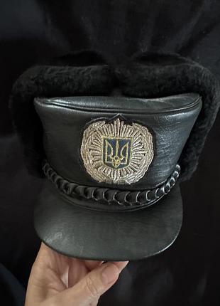 Офицерская шапка-ушанка мвд украины зимняя