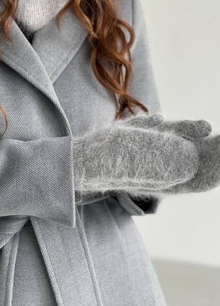 Розпродаж 🏷 60% натуральна ангора теплі зимові пухнасті рукавиці