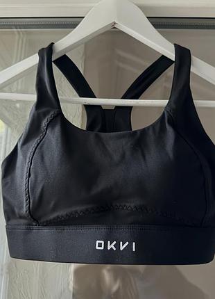 Спортивний топ-бра okvi чорний 🖤 оригінал
