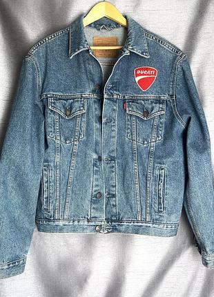 Вінтажна джинсова куртка levi's trucker jacket