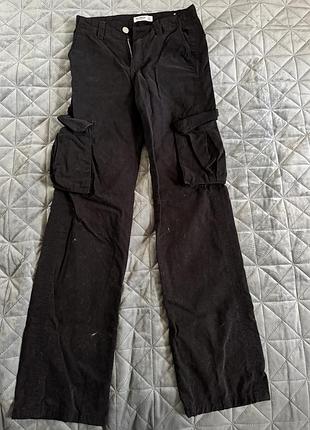Кароо штани жіночі pull&bear xs/s чорні
