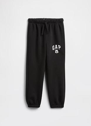 Спортивні штани gap × disney mickey mouse чорні relaxed joggers