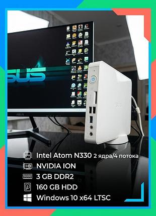 Мініпк asus eee box eb1012 1977s 10,wi-fi, 2-ядра4потокуatom n330,3gdddr2,160hd