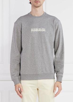 Світшот чоловічий napapijri box logo crewneck