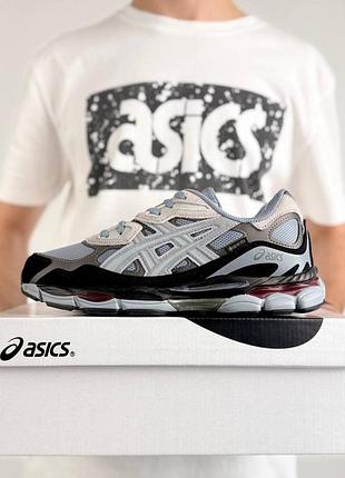 Термо кросівки asics gel-nyc gtx dusty blue black