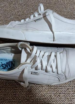 Кросівки vans білі шкіряні 28 см
