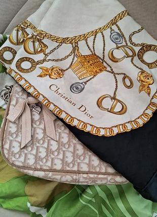 Шелковый платок christian dior оригинал 5
