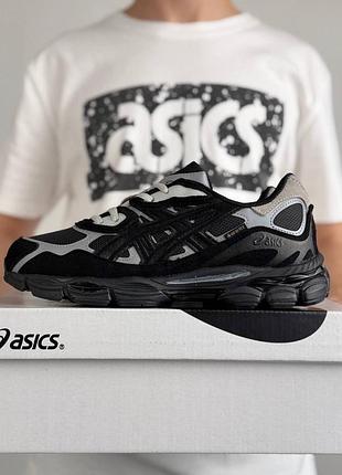 Термо кросівки asics gel-nyc gtx black metallic