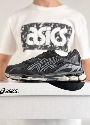 Термо кросівки asics gel-nyc gtx dark grey white
