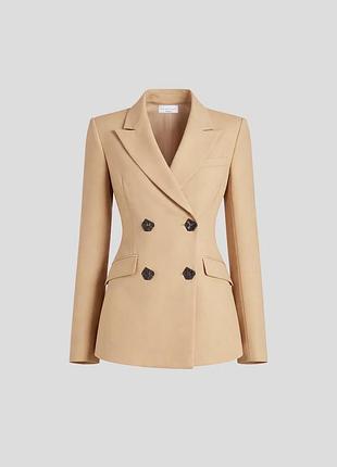 Пальто жіноче приталене бежеве zara