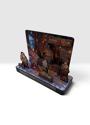Настільна діорама god of war winter gifts — зимовий декор для геймера, подарунок