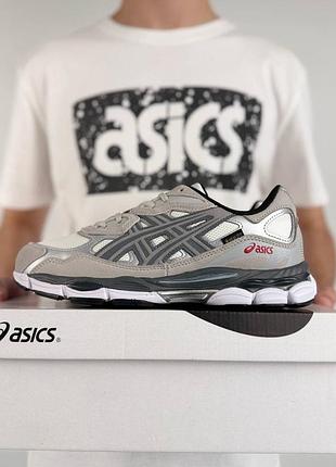 Термо кросівки asics gel-nyc gtx ash grey metallic