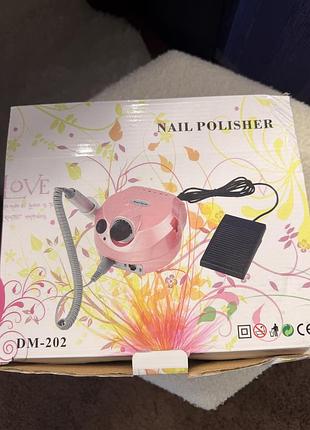 Набір фрез🎁фрезер для манікюру та педикюру nail drill dm-202 (35 000 об/хв)