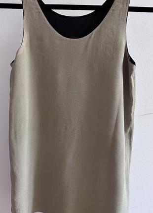 Двусторонний шелковый топ massimo dutti