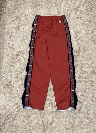 Красные штаны champion chicago bulls vintage чемпион чикаго буллс оригинал l