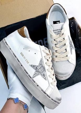 Кеди жіночі golden goose білі, розмір 38, довжина устілки 24 см