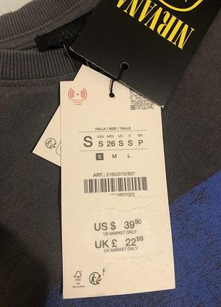 Zara футболка nirvana 3