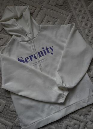 Худі жіноче біле serenity