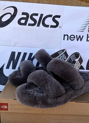 Уги ugg oh yeah slide капці вуги на хутрі на гумці