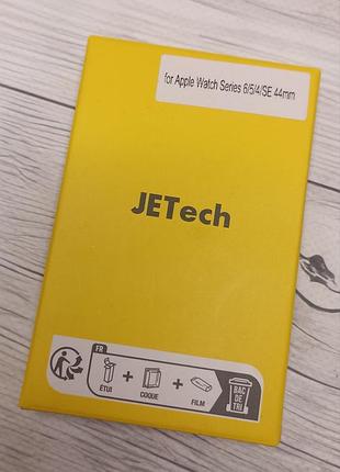 Чехол с защитным стеклом jetech для apple watch 44 мм