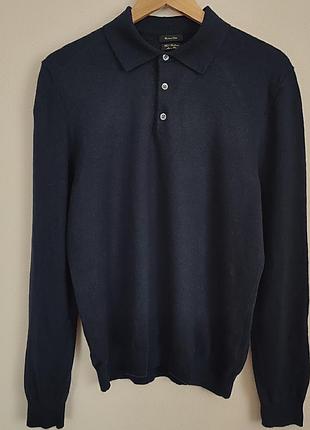 Свитер-поло с длинными рукавами от бренда massimo dutti