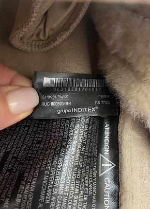 Хутряний жилет zara 8