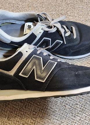 Кросівки чоловічі new balance замшеві сині, розмір 46, устілка 29.5 см