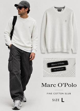 Мужской джемпер marc o’polo fine cotton slub, размер l