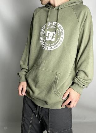 Dc shoes розмір xl вінтажне зелене худі y2k світшот кофта sk8 grunge thrasher supreme vans stussy ecko santa cruz ripndip converse polar skate co