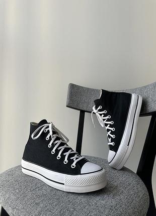 Жіночі кеди взуття кросівки на платформі converse all star platform