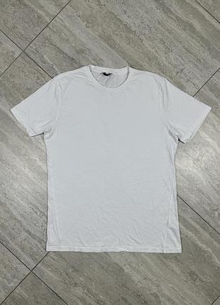 White reiss crew neck t-shirt size l біла футболка