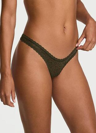 Мереживні трусики тонг victoria's secret