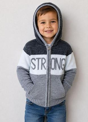 Кофта з капюшоном на хлопчика strong 3