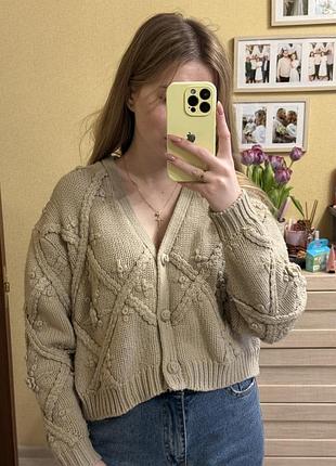 Кофта на гудзиках zara