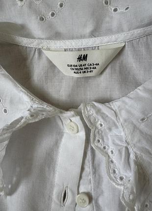 Блузка h&m, 110 см, 4 роки 3