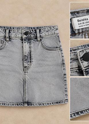 Джинсова спідниця bershka, розмір eu 38 / ua 42.