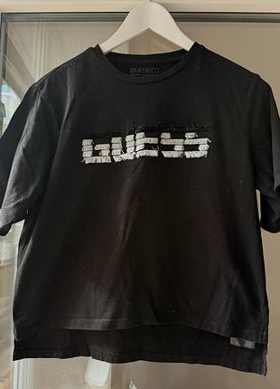 Футболка guess eco чорна, розмір m