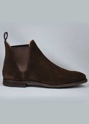 Crockett &amp; jones chelsea 8 премиум ботинки челси кожаные замшевые элитные коричневые английские оригинал 39-40 р/26 см tricker's cheaney ggrenson