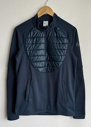 Чоловіча спортивна кофта nike therma-fit з утепленими вставками 1/4 zip