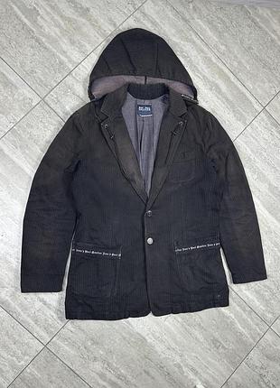 Jean paul gaultier sports jacket blazer hoodie mens size xl піджак жакет блейзер куртка