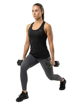 Жіноча чорна спортивна майка від domyos decathlon