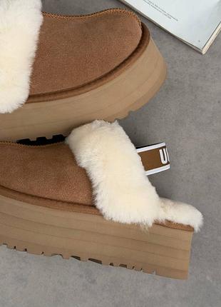 Ugg funkette slipper chestnut угги 3