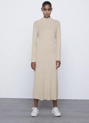 Элегантное осеннее платье zara