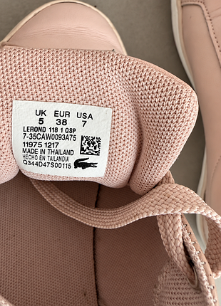 Кеды lacoste розовые. оригинал 100% 4