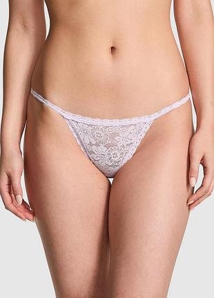 Кружевные трусики бикини victoria's secret pink