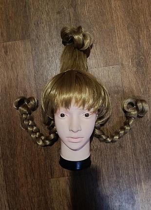 Парик синди лу кто, cindy lou who, хф гринч ,пеппи длинный чулок