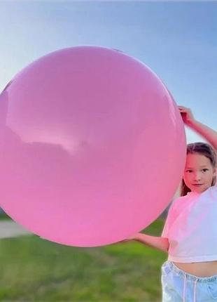 Надувной мяч wubble bubble 80см розовый