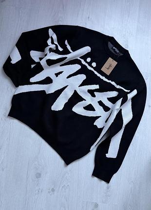 Светр в’язаний stussy sweater l size