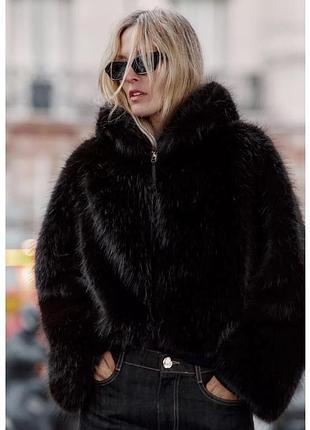 Тепла шуба zara