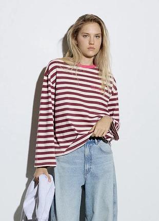 Лонгслів жіночий pull bear кофта світшот футболка